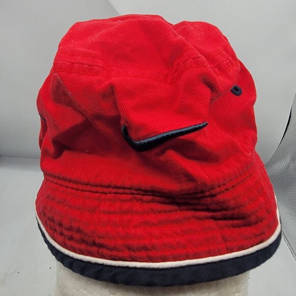 Nike Infant Red Bucket Hat Camping Outdoors Casual Summer Lightweight - Picture 5 of 8